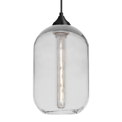 Mini Pendants Glass Down by Besa ( 74 | 1JC-OMEGA12CL-EDIL-BK Besa Omega 12 Pendant ) 