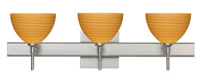 Bathroom Fixtures Three Lights by Besa ( 74 | 3SW-4679OK-SN-SQ Brella ) 