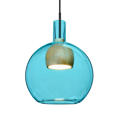 Mini Pendants Glass Down by Besa ( 74 | 1JC-BENJIBLNA-LED-BK Besa Benji Pendant ) 