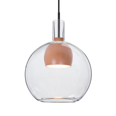 Mini Pendants Glass Down by Besa ( 74 | 1JC-BENJICLMD-LED-BK Besa Benji Pendant ) 