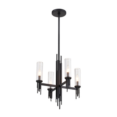 Mini Chandeliers Glass Shade by Alora ( 452 | CH335418MBCR Torres ) 