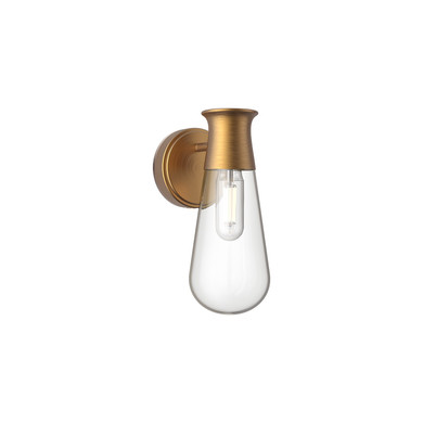 Sconces Single Glass by Alora ( 452 | WV464001AG Marcel ) 