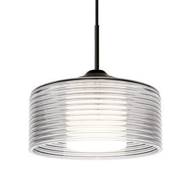 Mini Pendants Glass Down by Besa ( 74 | 1JT-BELUCL-LED-BK Besa Belu Pendant ) 