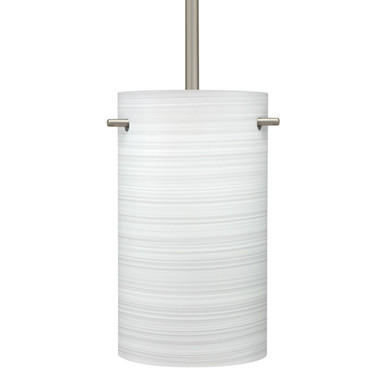 Mini Pendants Glass Down by Besa ( 74 | 1TT-4005KR-LED-SN Besa Tamburo 5 Stem Pendant ) 