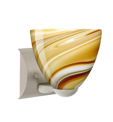 Sconces Single Glass by Besa ( 74 | 1WZ-7572HN-LED-SN Sasha ) 