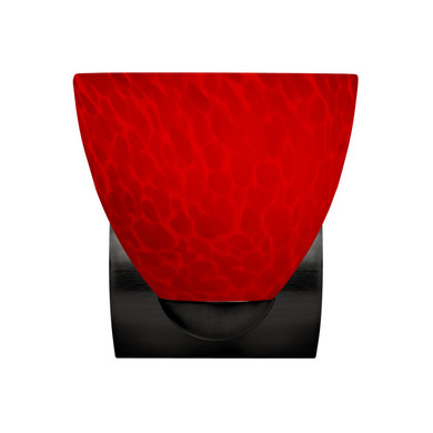 Sconces Single Glass by Besa ( 74 | 1WZ-7572RC-LED-BK Besa Sasha Mini Sconce ) 