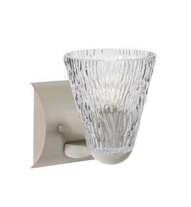 Sconces Single Glass by Besa ( 74 | 1WZ-NICO5CL-SN Nico ) 