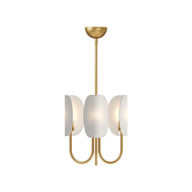 Mini Chandeliers Metal Shade by Alora ( 452 | CH450715AGCW Seno ) 
