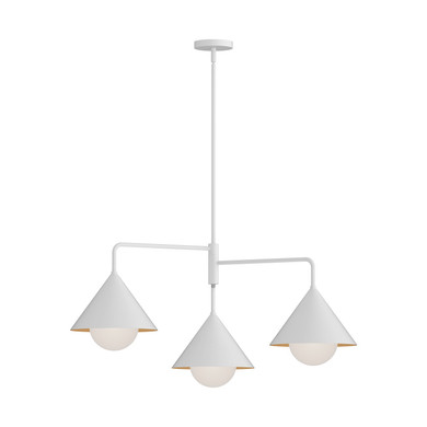 Mid. Chandeliers Metal Shade by Alora ( 452 | CH485245WHOP Remy ) 