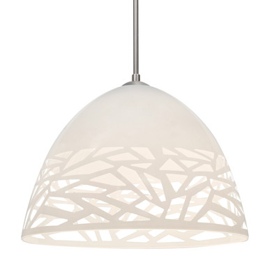 Pendants Metal Shade by Besa ( 74 | J-KIEVWH-SN Besa Kiev Pendant ) 
