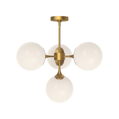 Mid. Chandeliers Glass Down by Alora ( 452 | CH505426AGOP Nouveau ) 