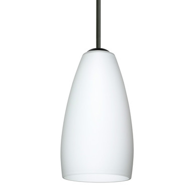 Mini Pendants Glass Down by Besa ( 74 | B-150907-MED-BK Besa Chrissy Pendant ) 
