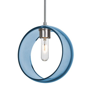 Mini Pendants Glass Down by Besa ( 74 | J-MANABL-SN-NI Besa Mana Pendant ) 