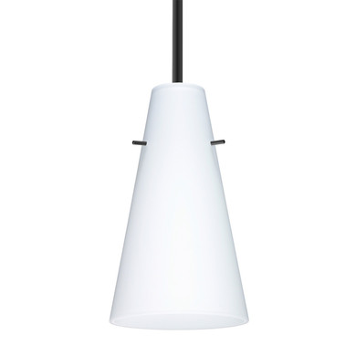 Mini Pendants Glass Down by Besa ( 74 | 1TT-412407-BK Besa Cierro Stem Pendant ) 