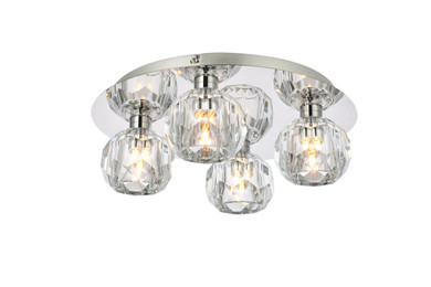 Flush Mounts Glass Down by Elegant Lighting ( 173 | 3509F14C Graham ) 