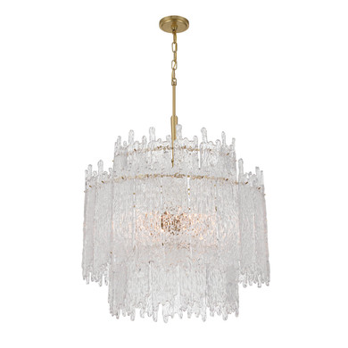 Mid. Chandeliers Glass Down by Crystorama ( 60 | ACK-928-AG Ackerly ) 