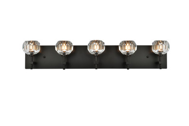 Bathroom Fixtures Five+Lights by Elegant Lighting ( 173 | 3509W32BK Graham ) 