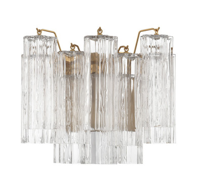 Sconces Empire/Basket by Crystorama ( 60 | ADD-302-AG-CL Addis ) 