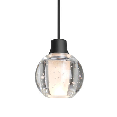 Mini Pendants Glass Down by Besa ( 74 | X-BOCA3BB-LED-BK Besa Boca 3 Pendant ) 