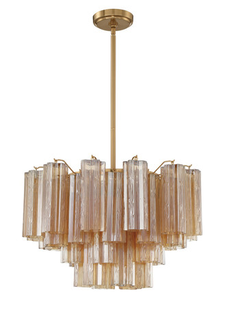 Mid. Chandeliers Glass Down by Crystorama ( 60 | ADD-308-AG-AM Addis ) 