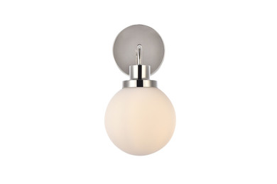 Sconces Single Glass by Elegant Lighting ( 173 | LD7030W8PN Hanson ) 