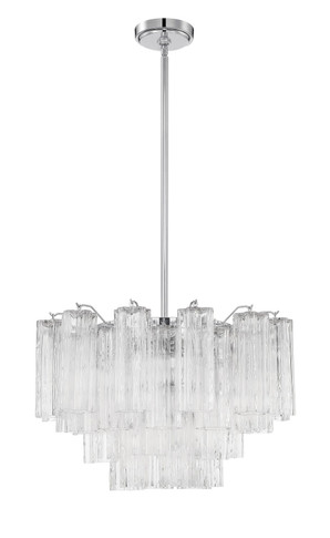 Mid. Chandeliers Glass Down by Crystorama ( 60 | ADD-308-CH-CL Addis ) 