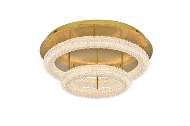 Flush Mounts Ring Shade/Halo by Elegant Lighting ( 173 | 3800F26L2SG Bowen ) 