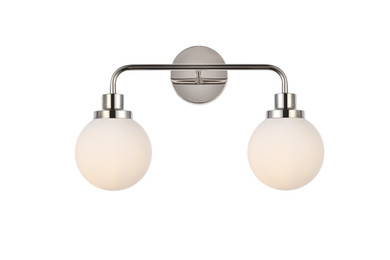 Bathroom Fixtures Two Lights by Elegant Lighting ( 173 | LD7032W19PN Hanson ) 
