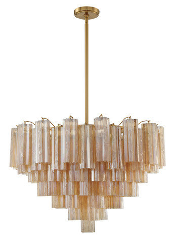 Mid. Chandeliers Glass Down by Crystorama ( 60 | ADD-316-AG-AM Addis ) 