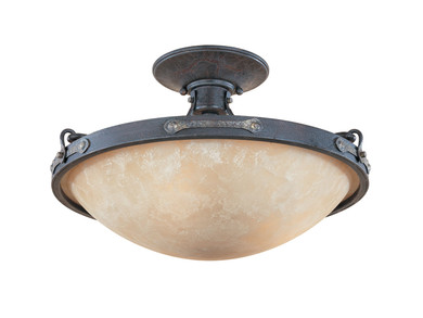 Semi-Flush Mts. Bowl Style by Designers Fountain ( 43 | 97311-WSD Austin ) 