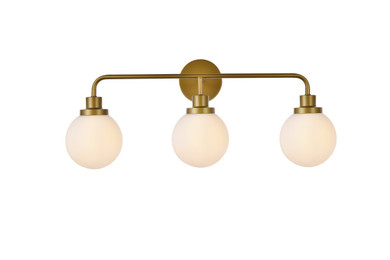 Bathroom Fixtures Three Lights by Elegant Lighting ( 173 | LD7034W28BR Hanson ) 