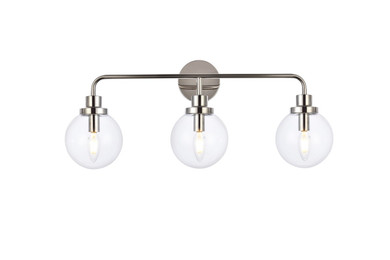 Bathroom Fixtures Three Lights by Elegant Lighting ( 173 | LD7035W28PN Hanson ) 