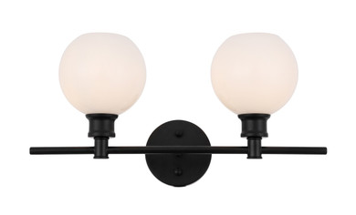 Bathroom Fixtures Two Lights by Elegant Lighting ( 173 | LD2315BK Collier ) 
