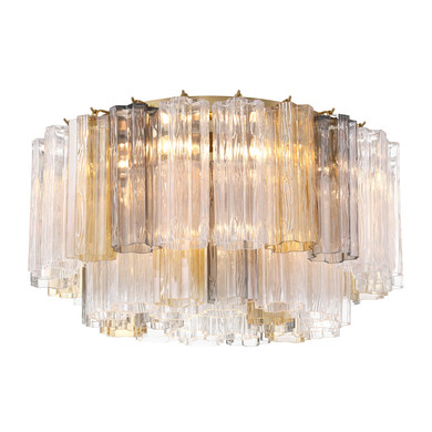 Flush Mounts Glass Down by Crystorama ( 60 | ADD-321-AG-AU Addis ) 