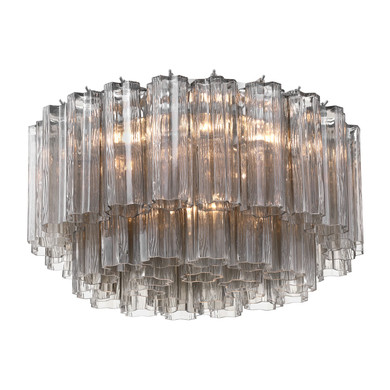 Flush Mounts Glass Down by Crystorama ( 60 | ADD-321-CH-SM Addis ) 