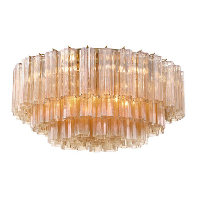Flush Mounts Glass Down by Crystorama ( 60 | ADD-331-AG-AM Addis ) 