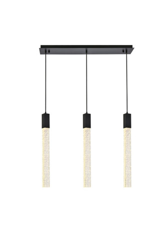 Mini Pendants 3 Light Cluster by Elegant Lighting ( 173 | 2066S32BK Weston ) 