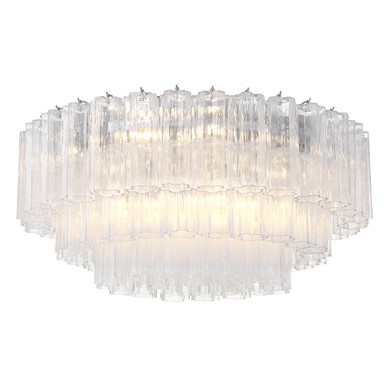 Flush Mounts Glass Down by Crystorama ( 60 | ADD-331-CH-CL Addis ) 