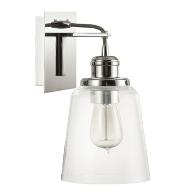 Sconces Single Glass by Capital Lighting ( 65 | 3711PN-135 Fallon ) 