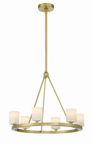 Mid. Chandeliers Glass Up by Crystorama ( 60 | ARA-10264-SB-ST Aragon ) 