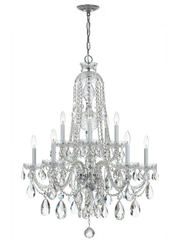 Mid. Chandeliers Candle by Crystorama ( 60 | 1110-CH-CL-MWP Traditional Crystal ) 