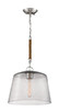 Pendants Glass Down by Designers Fountain ( 43 | D210M-14P-PN Windrush ) 
