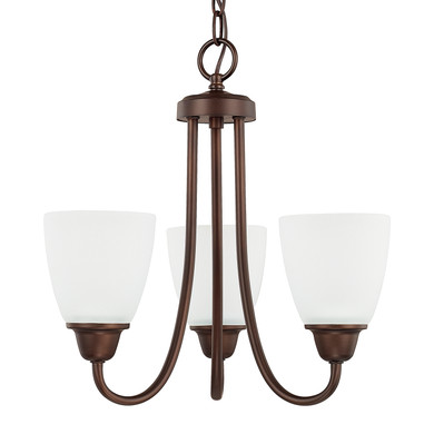 Mini Chandeliers Glass Shade by Capital Lighting ( 65 | 415131BZ-337 Trenton ) 