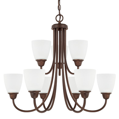 Mid. Chandeliers Glass Up by Capital Lighting ( 65 | 415191BZ-337 Trenton ) 