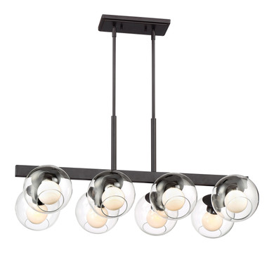 Linear/Island 4 Light + by Designers Fountain ( 43 | 91238-SB Meridian ) 