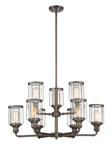 Mid. Chandeliers Glass Up by Designers Fountain ( 43 | 91389-SCB Anson ) 