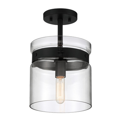 Semi-Flush Mts. Glass Down by Designers Fountain ( 43 | D222M-SF-MB Midnight LA ) 