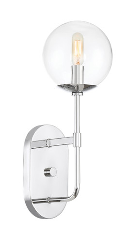Sconces Single Glass by Designers Fountain ( 43 | 92001-CH Welton ) 