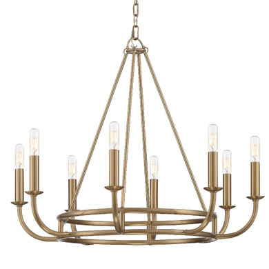 Mid. Chandeliers Candle by Crystorama ( 60 | BAI-A2108-AG Bailey ) 