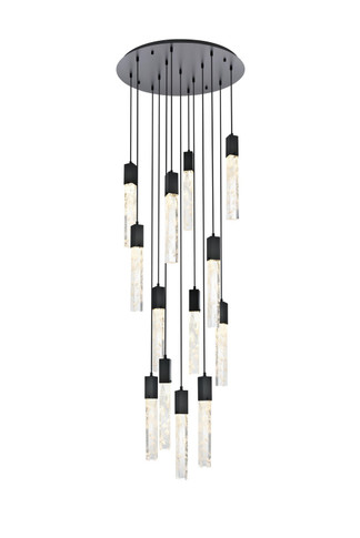 Mid. Chandeliers Multi-Port/Cascade by Elegant Lighting ( 173 | 2089G30BK Aurora ) 